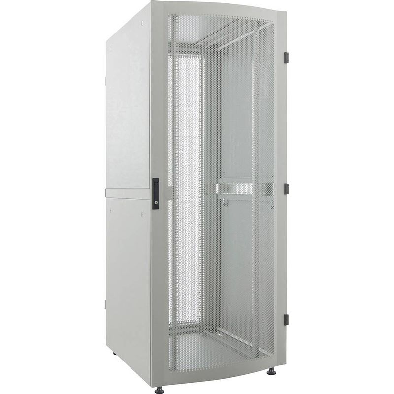 Foto van Intellinet 19 serverschrank premium line 42he 2033x800x1000mm flatp tragl. 2000kg schwrarz 19 inch serverkast (b x h x d) 800 x 2033 x 1000 mm 42 he zwart (ral