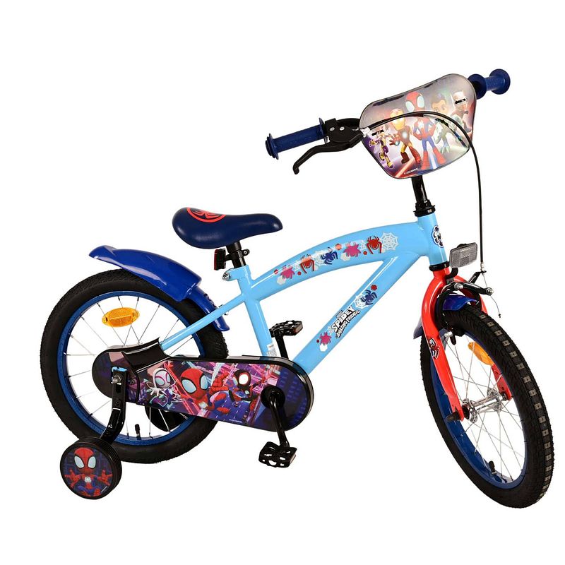 Foto van Spidey kinderfiets - jongens - 16 inch - blauw