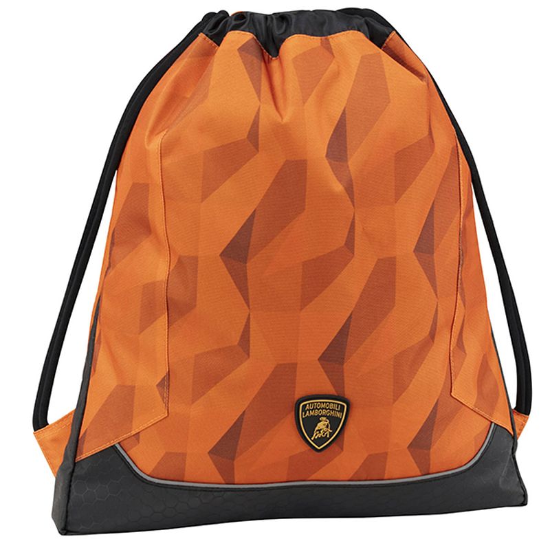 Foto van Lamborghini gymbag oranje - 42 x 33 cm - polyester