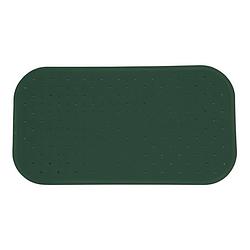 Foto van Msv douche/bad anti-slip mat badkamer - rubber - groen - 36 x 97 cm - badmatjes