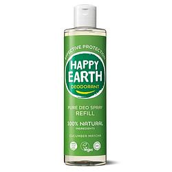 Foto van Happy earth 100% natuurlijke deo spray cucumber matcha navulling