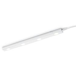 Foto van Led keukenkast verlichting - trion arigany - 4w - koppelbaar - warm wit 3000k - 4-lichts - rechthoek - mat wit