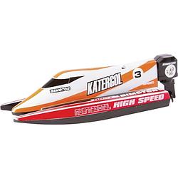 Foto van Invento mini race boat red rc boot voor beginners rtr 140 mm