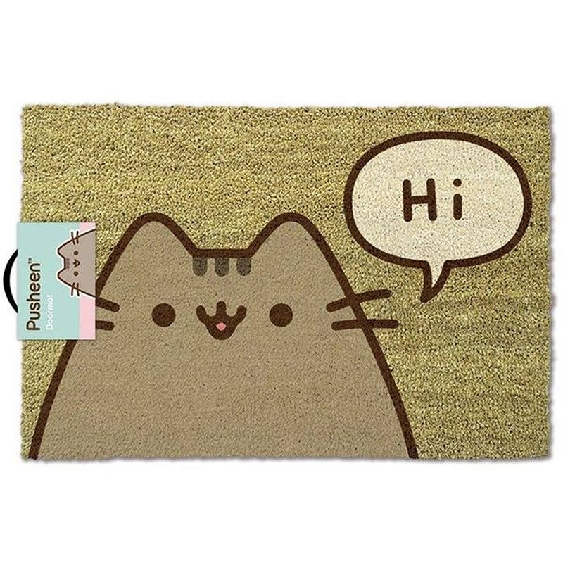 Foto van Pusheen deurmat junior 40 x 60 cm pvc/kokosvezel bruin/grijs