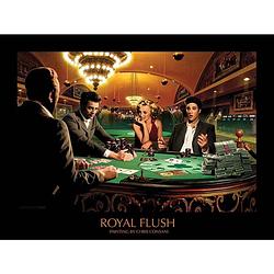 Foto van Pyramid royal flush chris consani kunstdruk 80x60cm