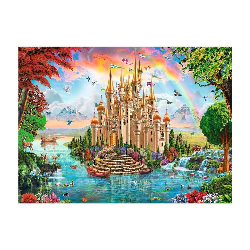 Foto van Ravensburger kinderpuzzel 100 xxl sprookjesachtig kasteel