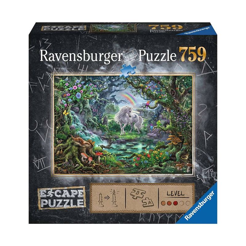 Foto van Ravensburger - escape puzzle 759 stukjes de eenhoorn