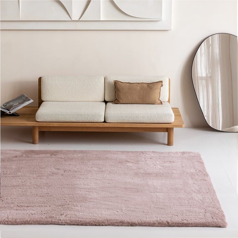 Foto van Vloerkleed comfy roze - grandstone - 240x330 cm - rechthoek & - rond laagpolig - dekbed-discounter.nl