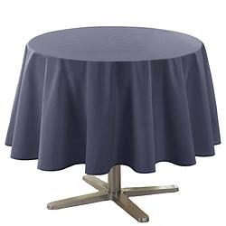Foto van Donkerblauw tafelkleed van polyester rond 180 cm - tafellakens