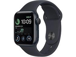 Foto van Apple watch se (2022) 40mm midnight aluminium sportband s/m