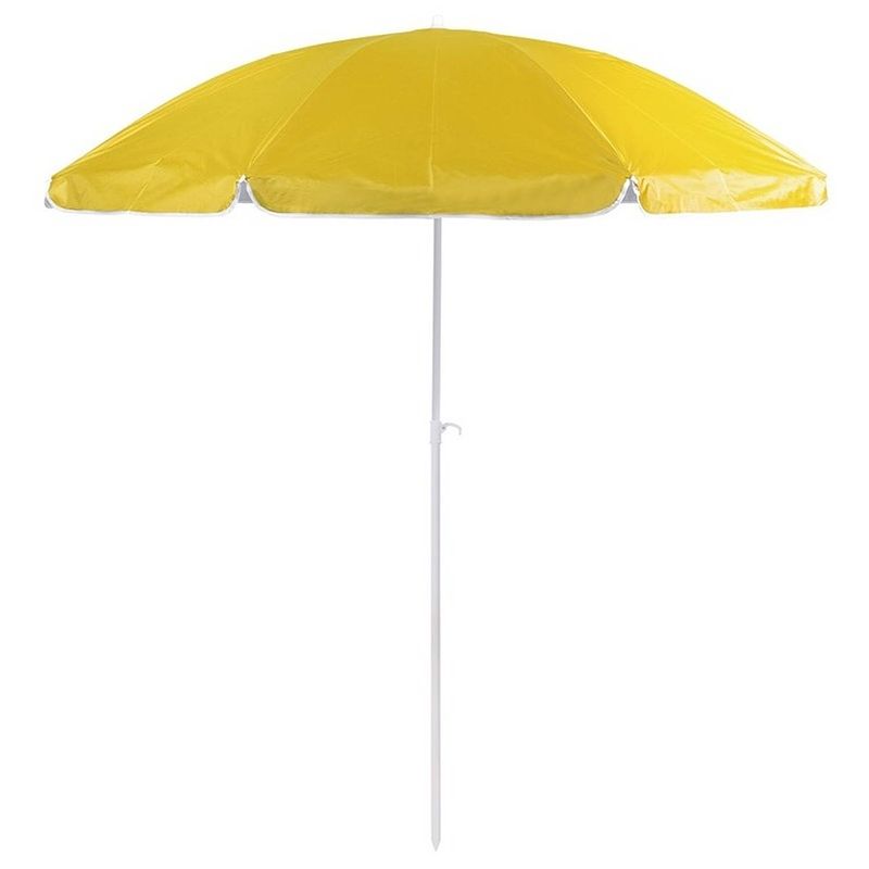 Foto van Gele strand parasol van nylon 200 cm - parasols