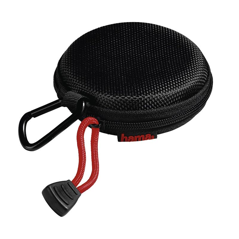 Foto van Hama hardcase voor in-ear headset audio accessoire zwart