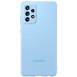 Foto van Samsung galaxy a72 silicone cover telefoonhoesje blauw