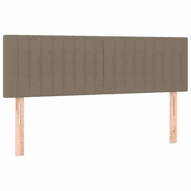 Foto van Vidaxl hoofdborden 2 st 72x5x78/88 cm stof taupe