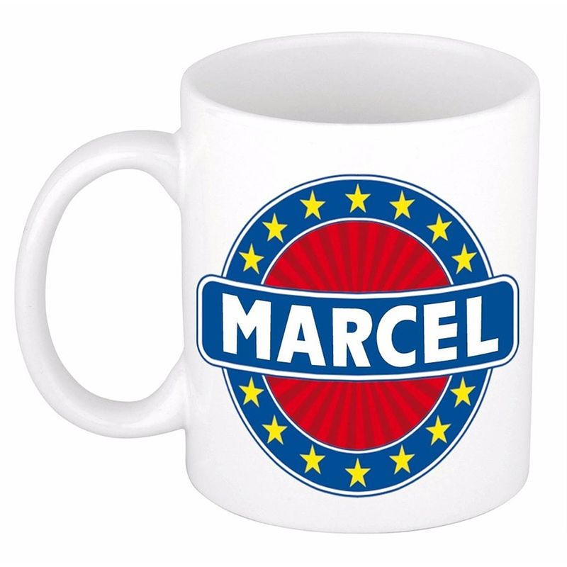 Foto van Marcel naam koffie mok / beker 300 ml - namen mokken