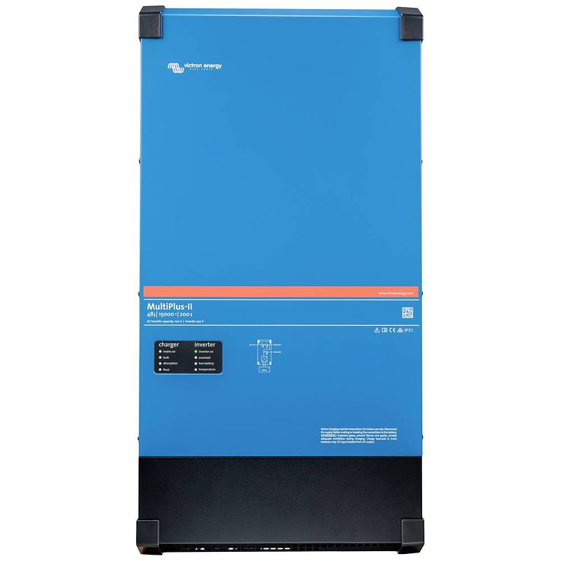 Foto van Victron energy multiplus-ii 48/15000/200-100 omvormer 15000 w 48 v - 230 v geïntegreerde laadregelaar