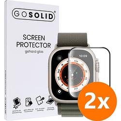 Foto van Go solid! screenprotector voor apple watch ultra (49 mm) gehard glas - duopack