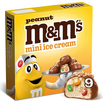 Foto van M&m'ss melk chocolade gezouten karamel ijs mini'ss uitdeelverpakking bij jumbo