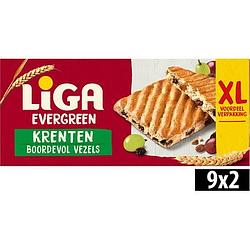 Foto van Liga evergreen koeken krenten met volkorengranen 338 g voordeelverpakking xl bij jumbo