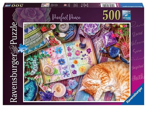 Foto van Tevreden kat (500 stukjes) - puzzel;puzzel (4005556169146)