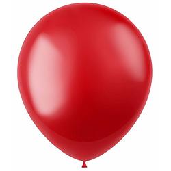 Foto van Folat ballonnen metallic 33 cm latex rood 100 stuks