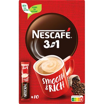 Foto van Nescafe 3in1 oploskoffie 10 stuks bij jumbo