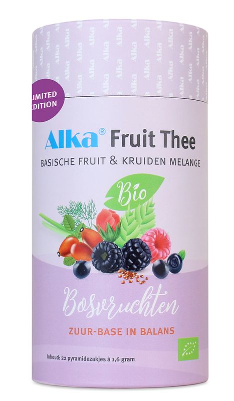 Foto van Alka fruit thee basische fruit & kruiden melange bosvruchten