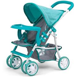 Foto van Milly mally poppenwagen kate prestige meisjes 54 cm mintgroen/grijs