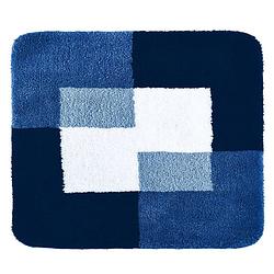 Foto van Ridder badkamermat coins 55x50 cm blauw 7103803