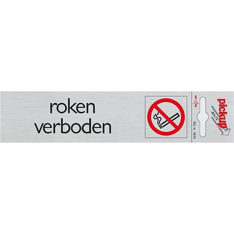 Foto van Route alulook 165 x 44 mm sticker roken verboden