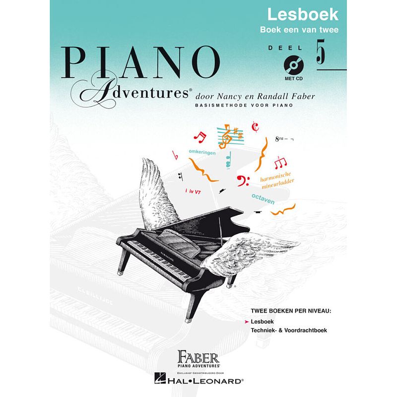 Foto van Hal leonard piano adventures: lesboek deel 5 + cd nederlandstalige editie