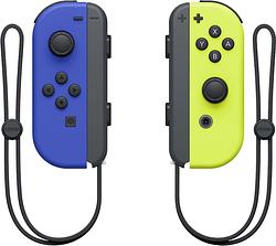 Foto van Nintendo switch joy-con set blauw/neon geel