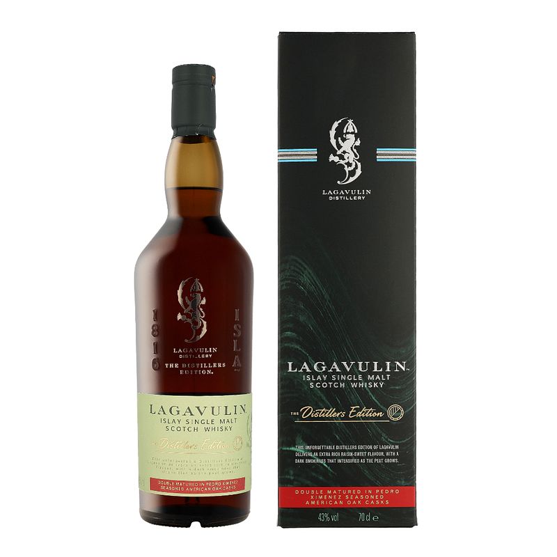 Foto van Lagavulin distillers edition 2022 70cl whisky + giftbox