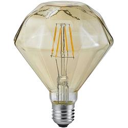 Foto van Led lamp - filament - trion dimano - e27 fitting - 4w - warm wit 2700k - amber - aluminium