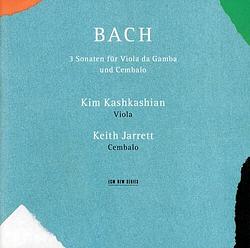 Foto van J.s. bach: 3 sonaten für viola da gamba und cembalo - cd (0028944523027)