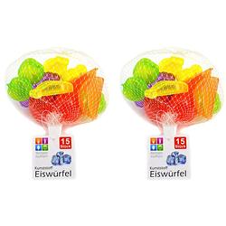 Foto van Jedermann ijsblokjes - 30x - fruitvormpjes - kunststof - herbruikbaar - ijsblokjesvormen