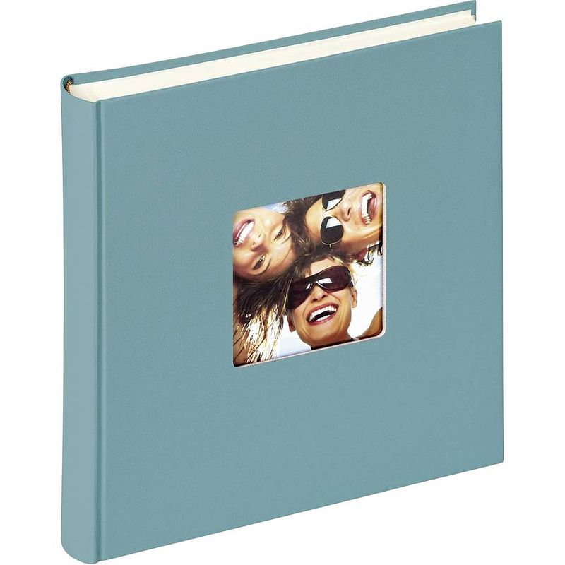 Foto van Walther+ design fa208k fotoalbum (b x h) 30 cm x 30 cm blauw 50 bladzijden