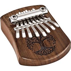 Foto van Meinl sonic energy solid kalimba 8 tree of life black walnut