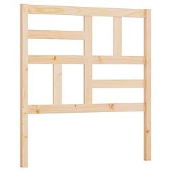 Foto van The living store houten hoofdeinde - grenenhout - 81 x 4 x 104 cm - trendy design