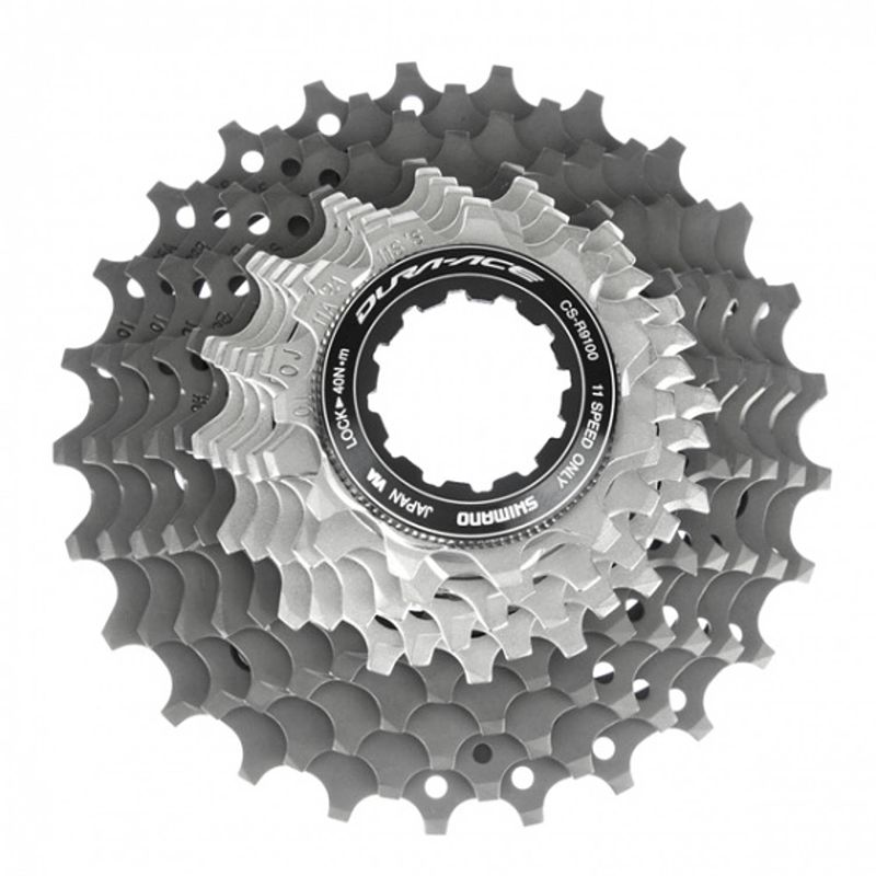 Foto van Cassette dura-ace r9100 11-25t 11s titanium zilver/zwart