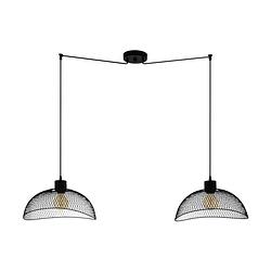 Foto van Eglo pompeya hanglamp - e27 - 139 cm - zwart