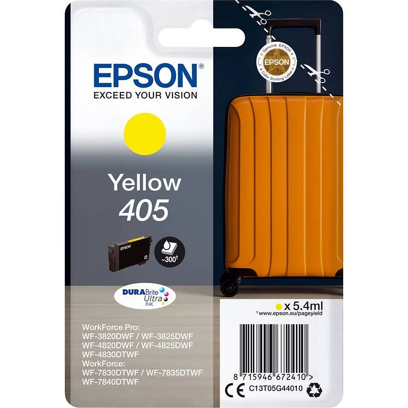 Foto van Epson cartridge geel 405