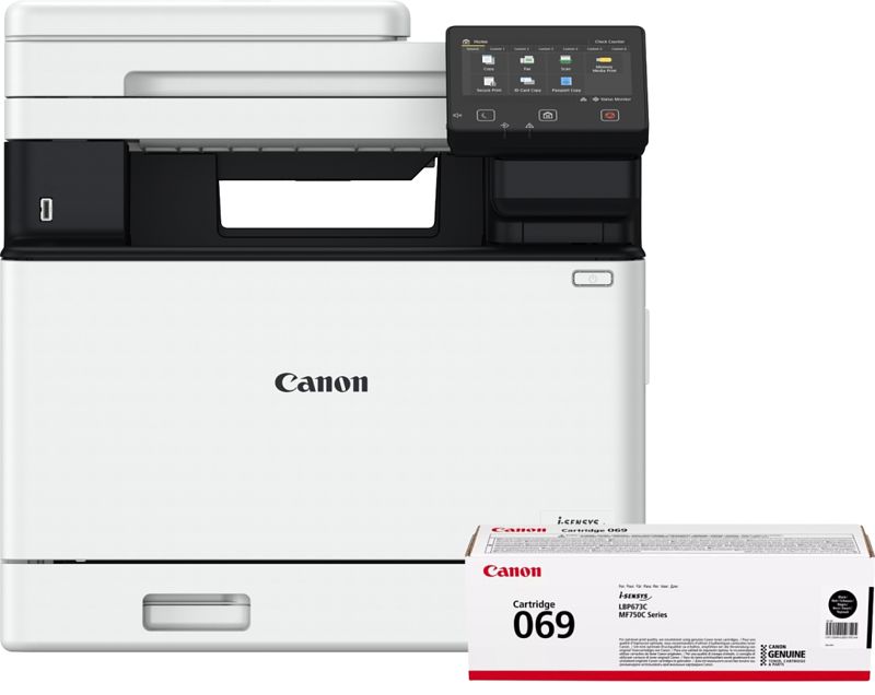 Foto van Canon i-sensys mf754cdw + 1 extra zwarte toner