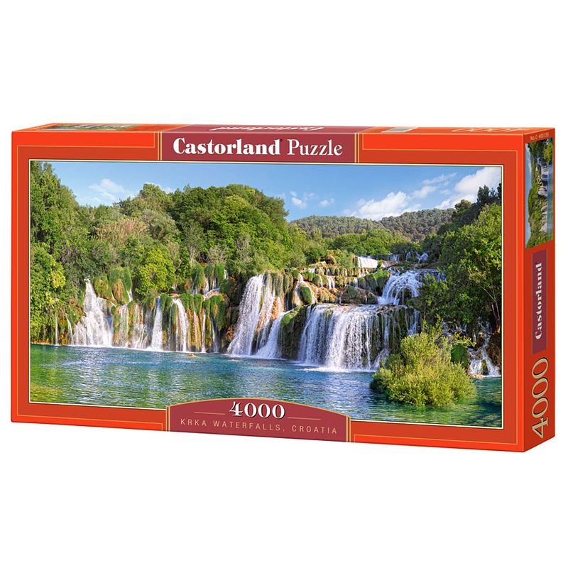 Foto van Castorland puzzel krka watervallen in kroatië - 4000 stukjes