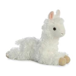 Foto van Aurora knuffel mini flopsie alpaca 20,5 cm wit