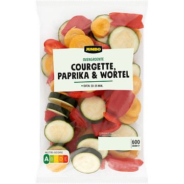 Foto van Jumbo ovengroente courgette, paprika & wortel 600 g