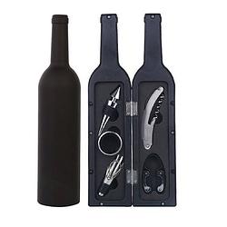 Foto van Decopatent® 6-delige luxe wijnset in wijnfles vorm - wijn fles