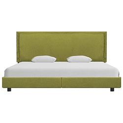 Foto van The living store bedgroep - groen - 207 x 186 x 95 cm - 180 x 200 cm (exclusief matras)