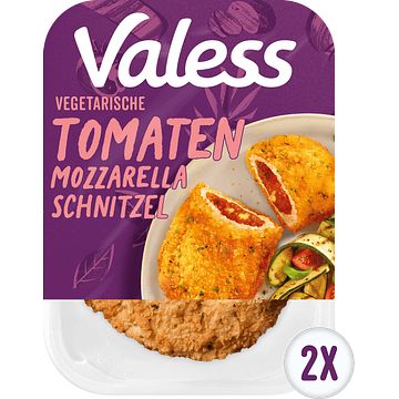 Foto van Valess tomaatmozzarella schnitzel vegetarisch 2 x 90g bij jumbo