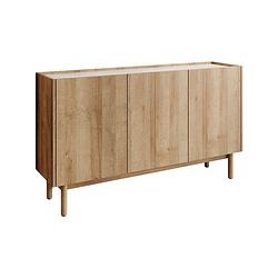 Foto van Meubella dressoir cayenne - eiken - 144 cm - hoog